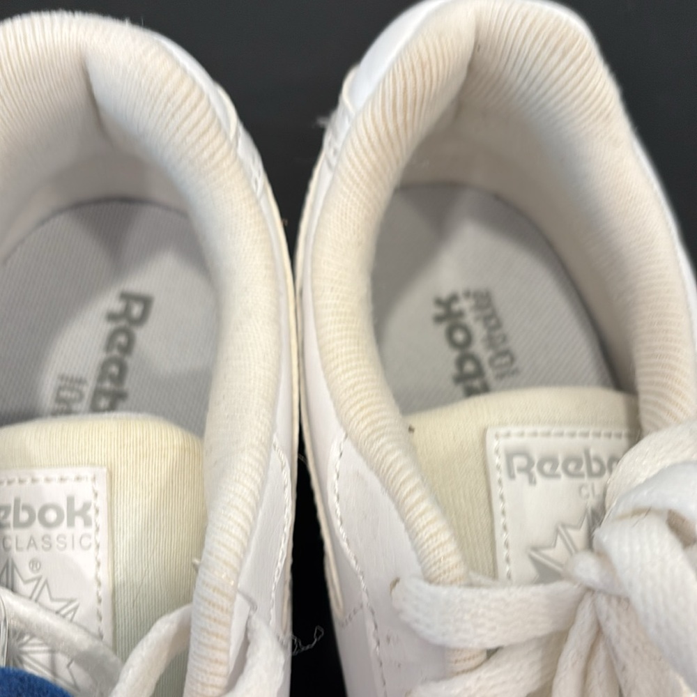Reebok Classic White Sneakers with Ortholite Size 6.5 NEW - Picture 10 of 12